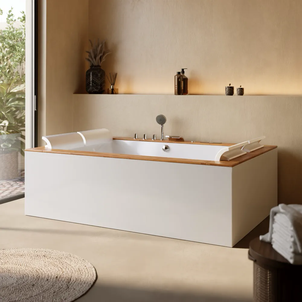 Vasca idromassaggio 190x130 cm da interno con riscaldamento e getti aria | Harmony Vasca idromassaggio 190x130 cm da interno con riscaldamento e getti aria | Harmony