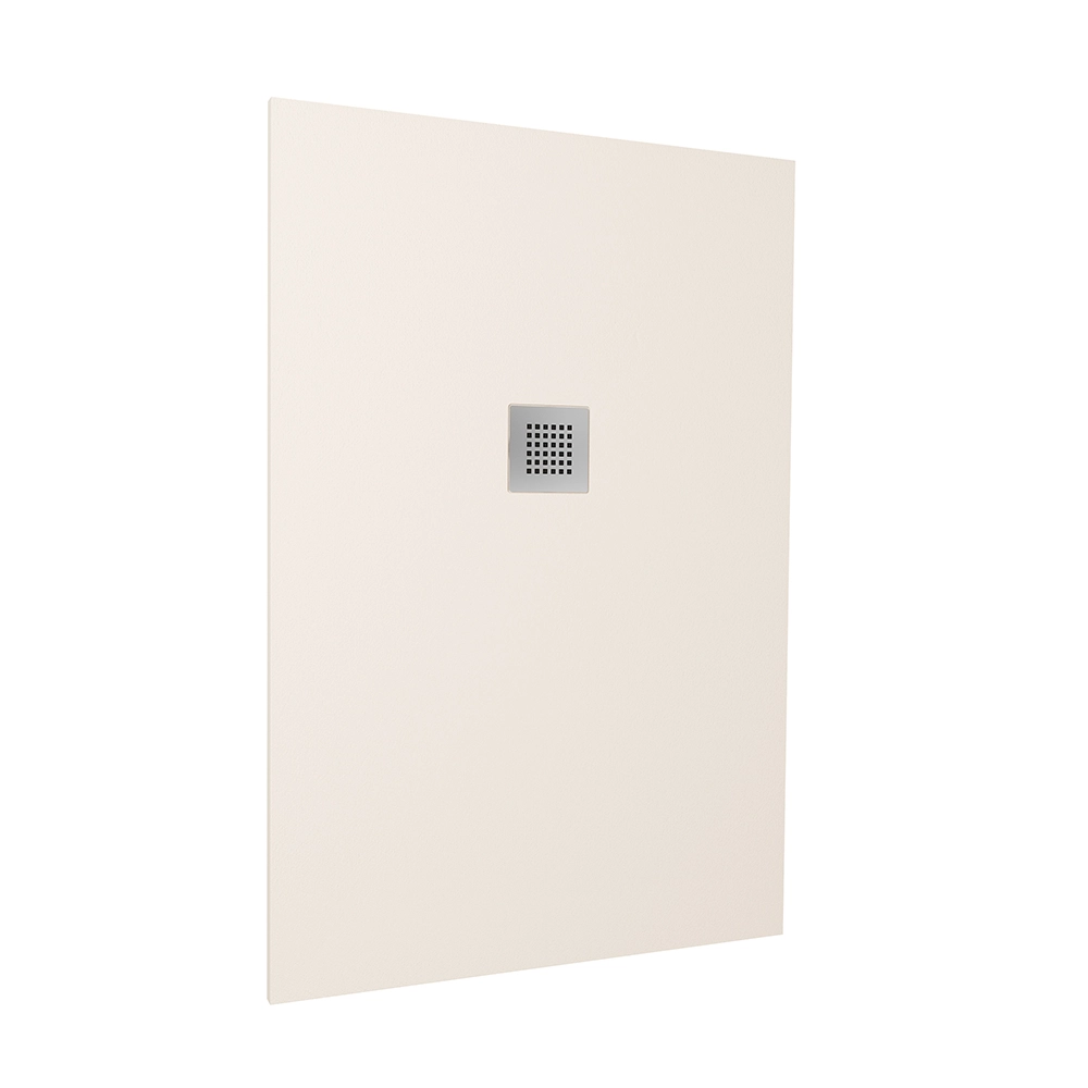 Piatto doccia 70x100cm in marmoresina avorio effetto pietra | Kos Piatto doccia 70x100cm in marmoresina avorio effetto pietra | Kos