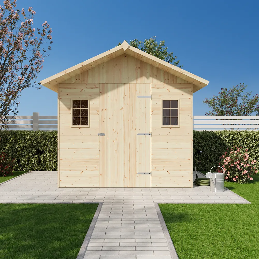 Casetta da giardino in legno 330x222 cm 1 porta 2 finestre deposito attrezzi con guaina ardesiata rossa - 5,72 metri quadri Casetta da giardino in legno 330x222 cm 1 porta 2 finestre deposito attrezzi con guaina ardesiata rossa - 5,72 metri quadri