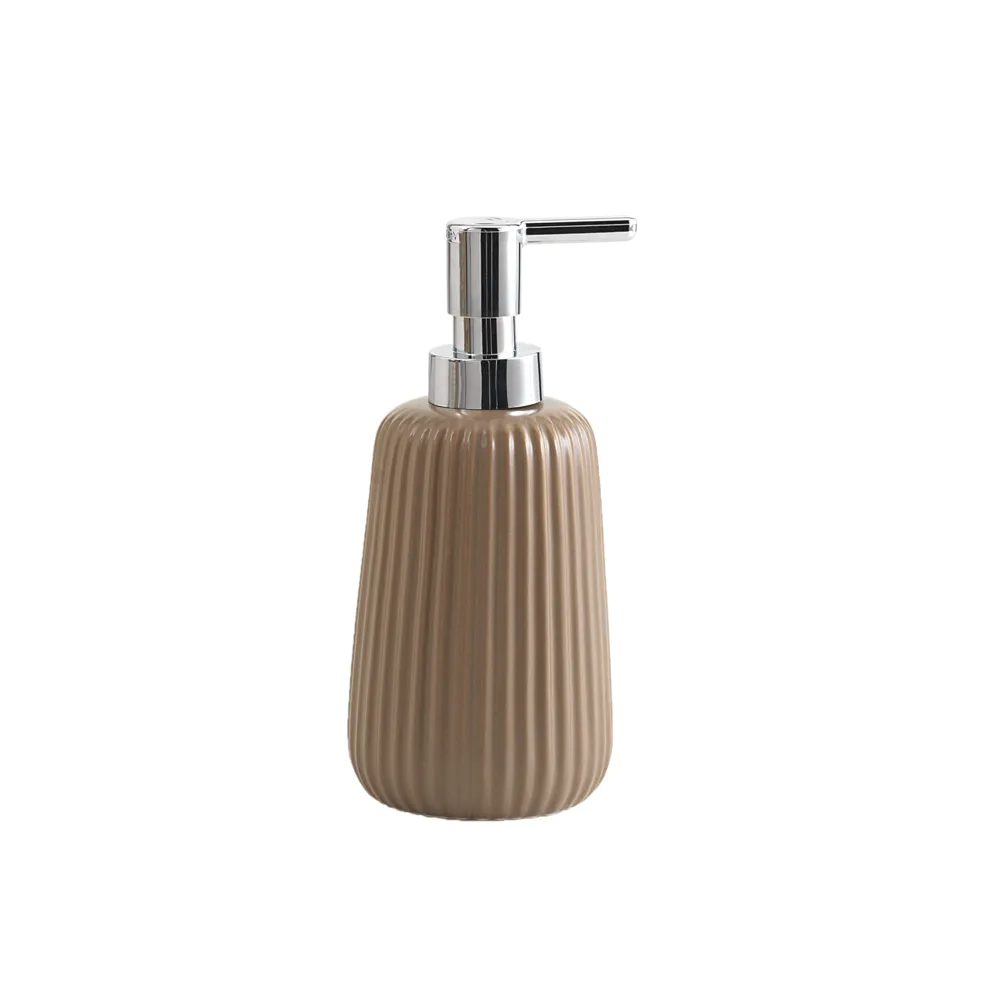 Dispenser dosasapone Gedy in ceramica tortora | Marika