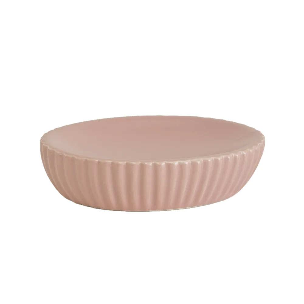 Portasapone Gedy in ceramica rosa | Marika
