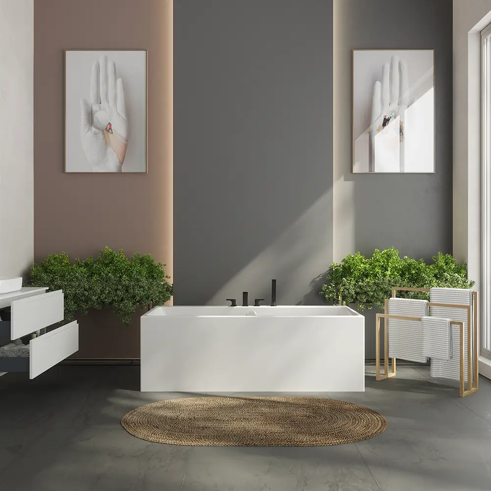 Rubinetteria bordo vasca a 4 fori finitura nera opaca | Marilyn Rubinetteria bordo vasca a 4 fori finitura nera opaca | Marilyn