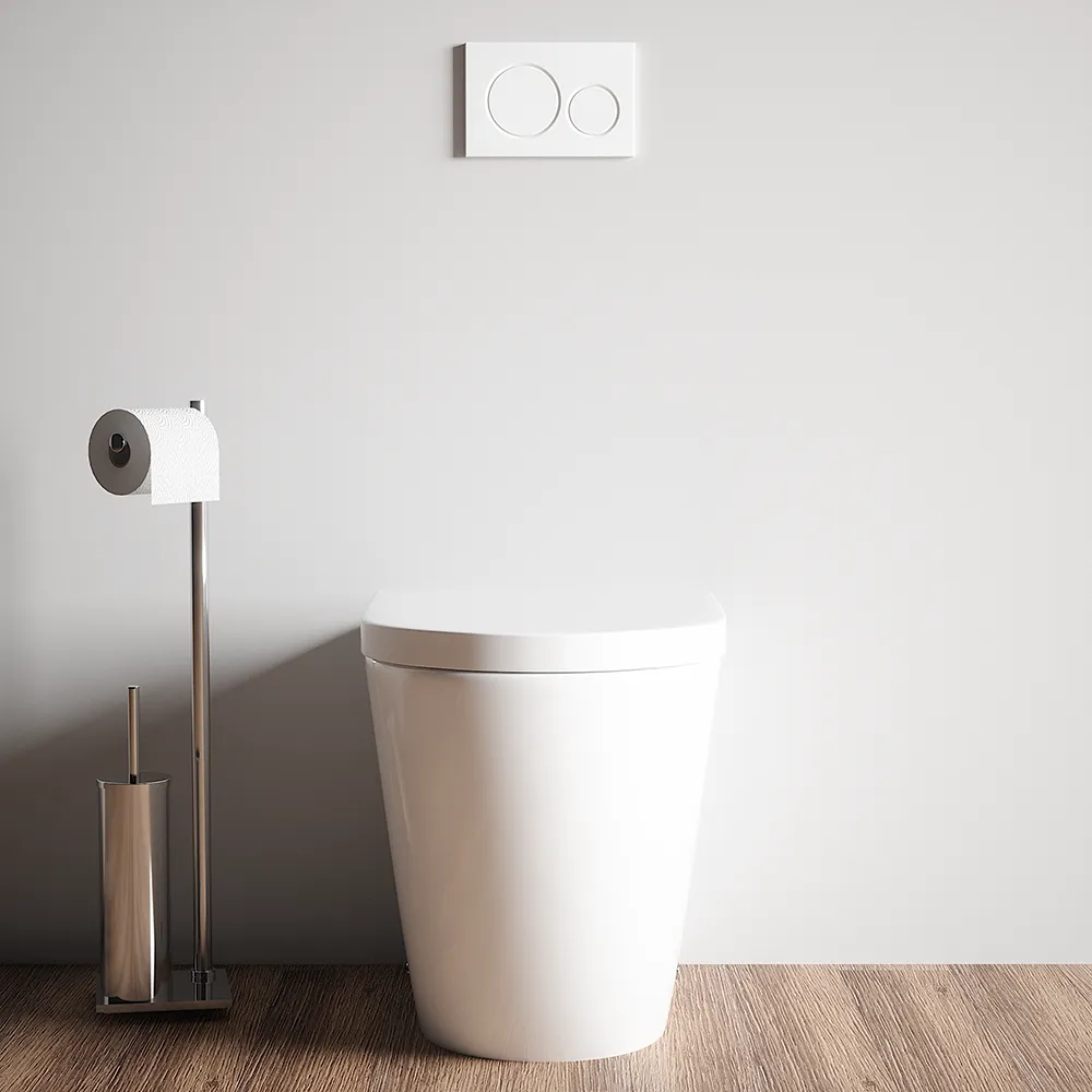 Vaso filo muro rimless traslato con sedile copri-wc softclose | Roma Vaso filo muro rimless traslato con sedile copri-wc softclose | Roma