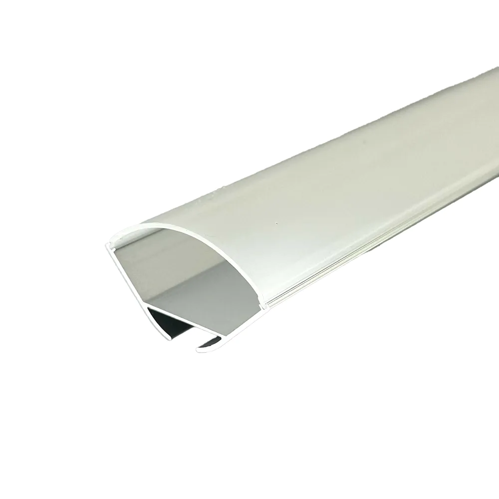 Profilo angolare in alluminio silver 1mt per doppia striscia led Profilo angolare in alluminio silver 1mt per doppia striscia led