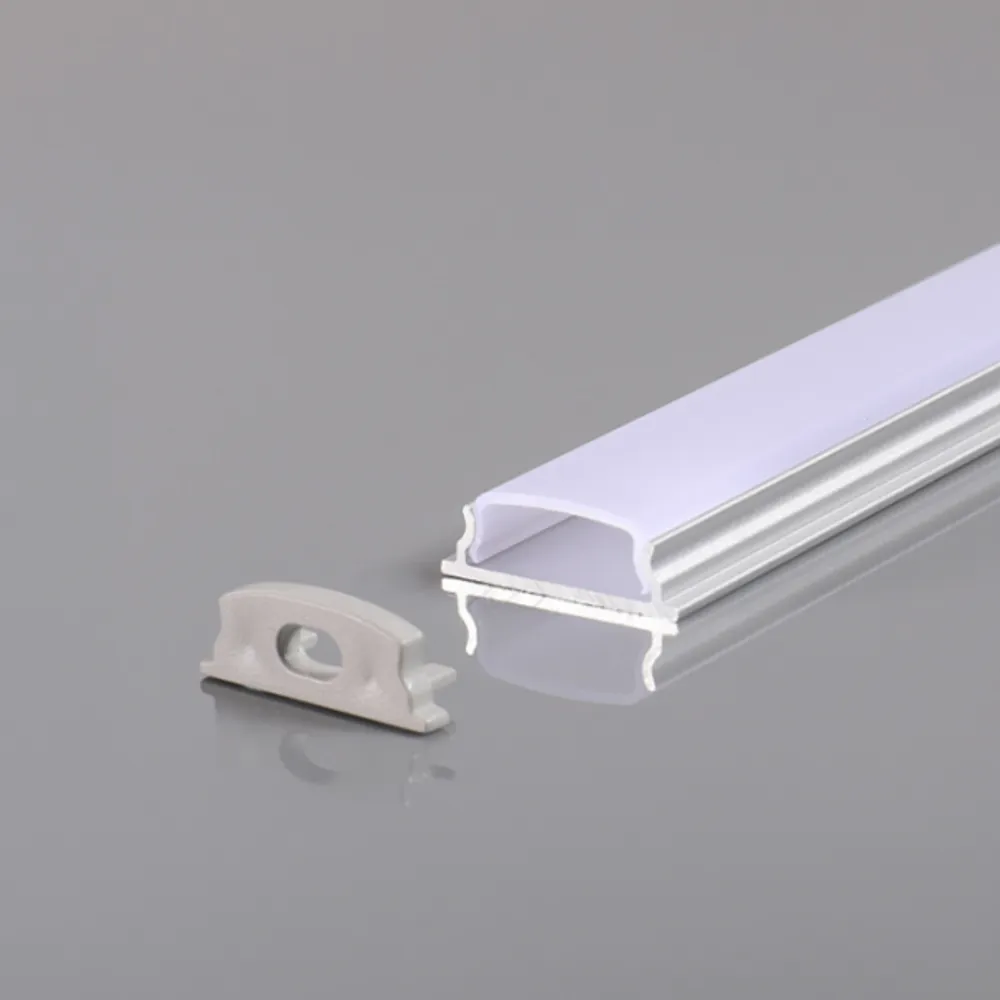Profilo flessibile in alluminio silver 1mt per striscia led