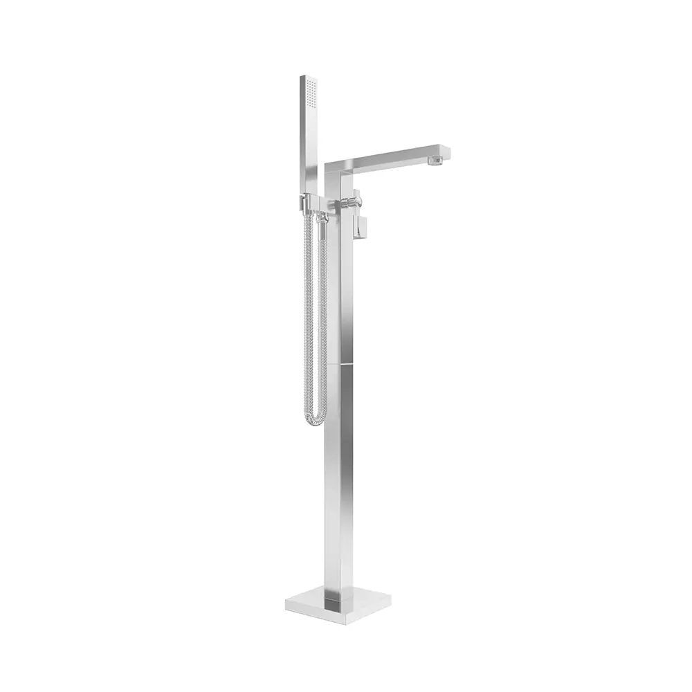 Rubinetteria squadrata per vasca freestanding finitura cromata | Grace Rubinetteria squadrata per vasca freestanding finitura cromata | Grace