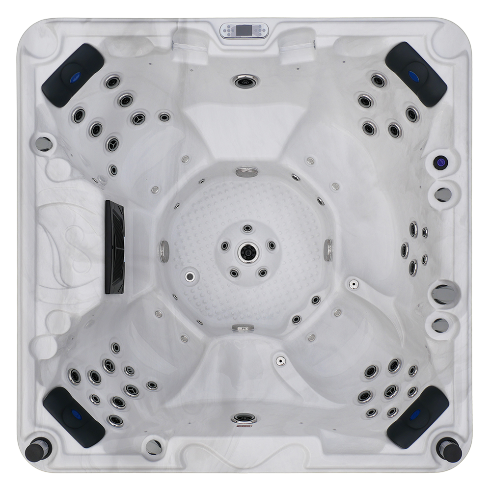 Minipiscina vasca idromassaggio 215x215x94,5 cm da esterno 7 persone | Garda Minipiscina vasca idromassaggio 215x215x94,5 cm da esterno 7 persone | Garda