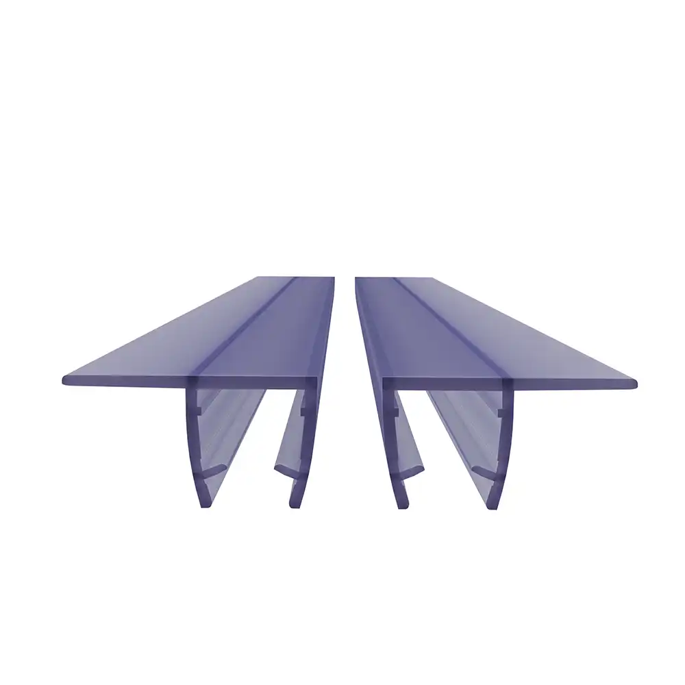 Coppia guarnizioni verticali salvagoccia in pvc 200cm vetro 4-6mm baffo 14mm | Damy Coppia guarnizioni verticali salvagoccia in pvc 200cm vetro 4-6mm baffo 14mm | Damy