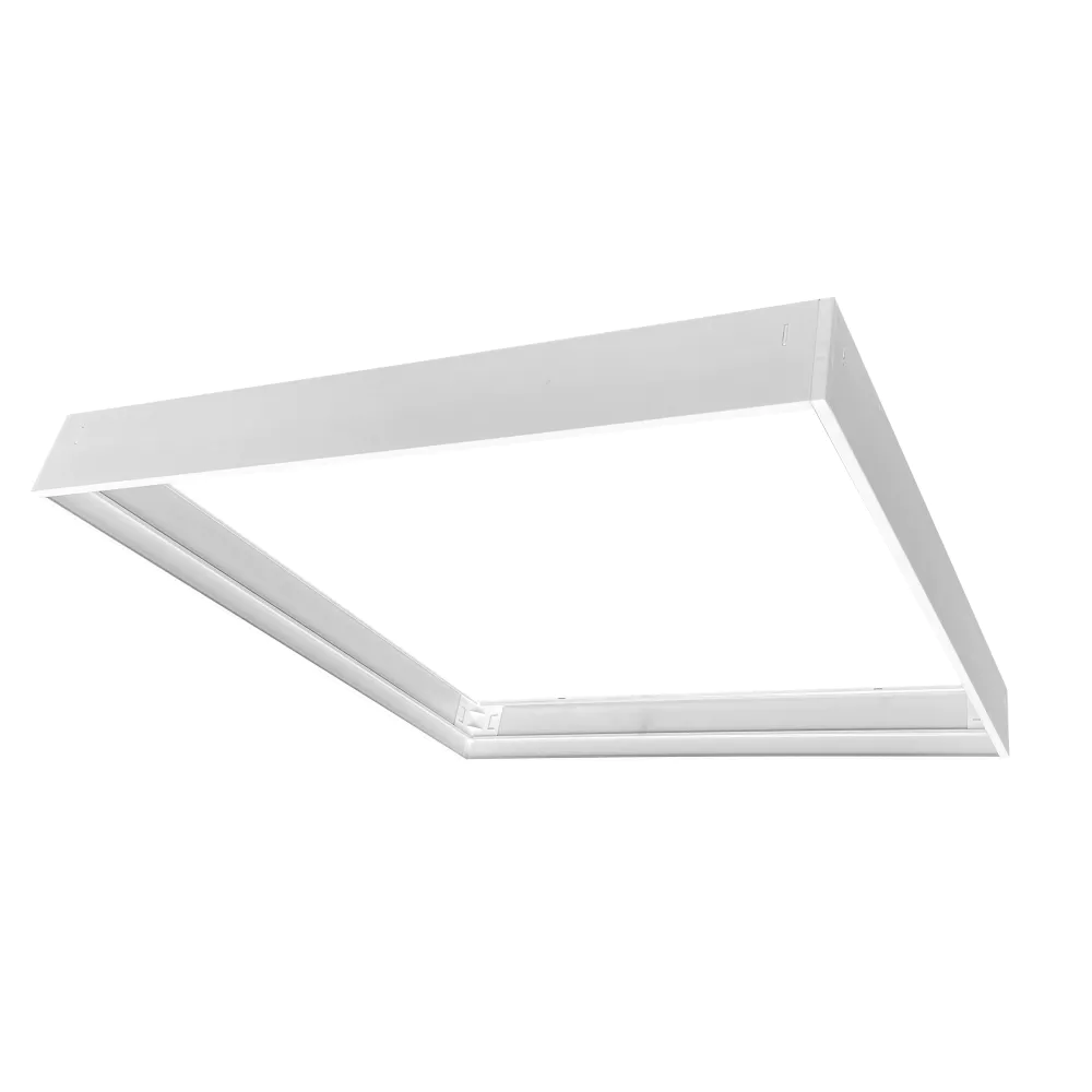 Cornice bianca a soffitto in alluminio per pannello LED 60x60 Cornice bianca a soffitto in alluminio per pannello LED 60x60