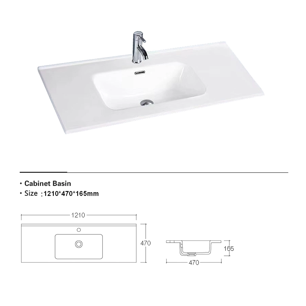 Lavabo da incasso 120 cm in ceramica bianca | Civit Lavabo da incasso 120 cm in ceramica bianca | Civit