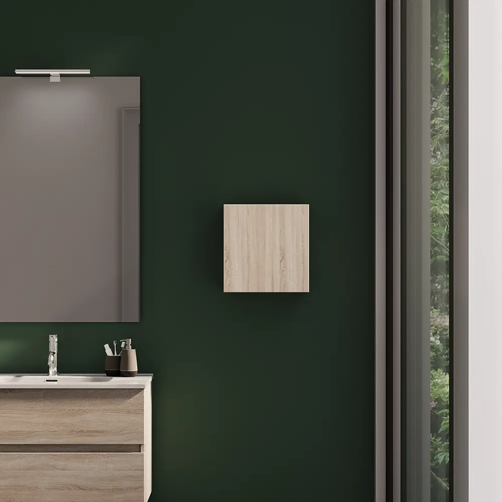 Pensile bagno sospeso 35x35 cm rovere chiaro reversibile | Yili Pensile bagno sospeso 35x35 cm rovere chiaro reversibile | Yili