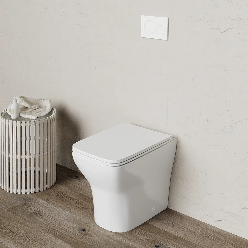 Vaso filomuro rimless in ceramica bianco lucido con sedile soft-close | Havana Vaso filomuro rimless in ceramica bianco lucido con sedile soft-close | Havana