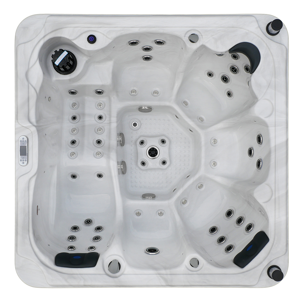 Minipiscina vasca idromassaggio 210x210x95 cm da esterno 6 persone | Garda Minipiscina vasca idromassaggio 210x210x95 cm da esterno 6 persone | Garda