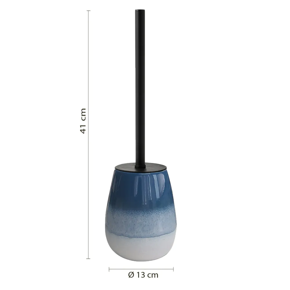 Portascopino Gedy in ceramica degradè blu | Shejla