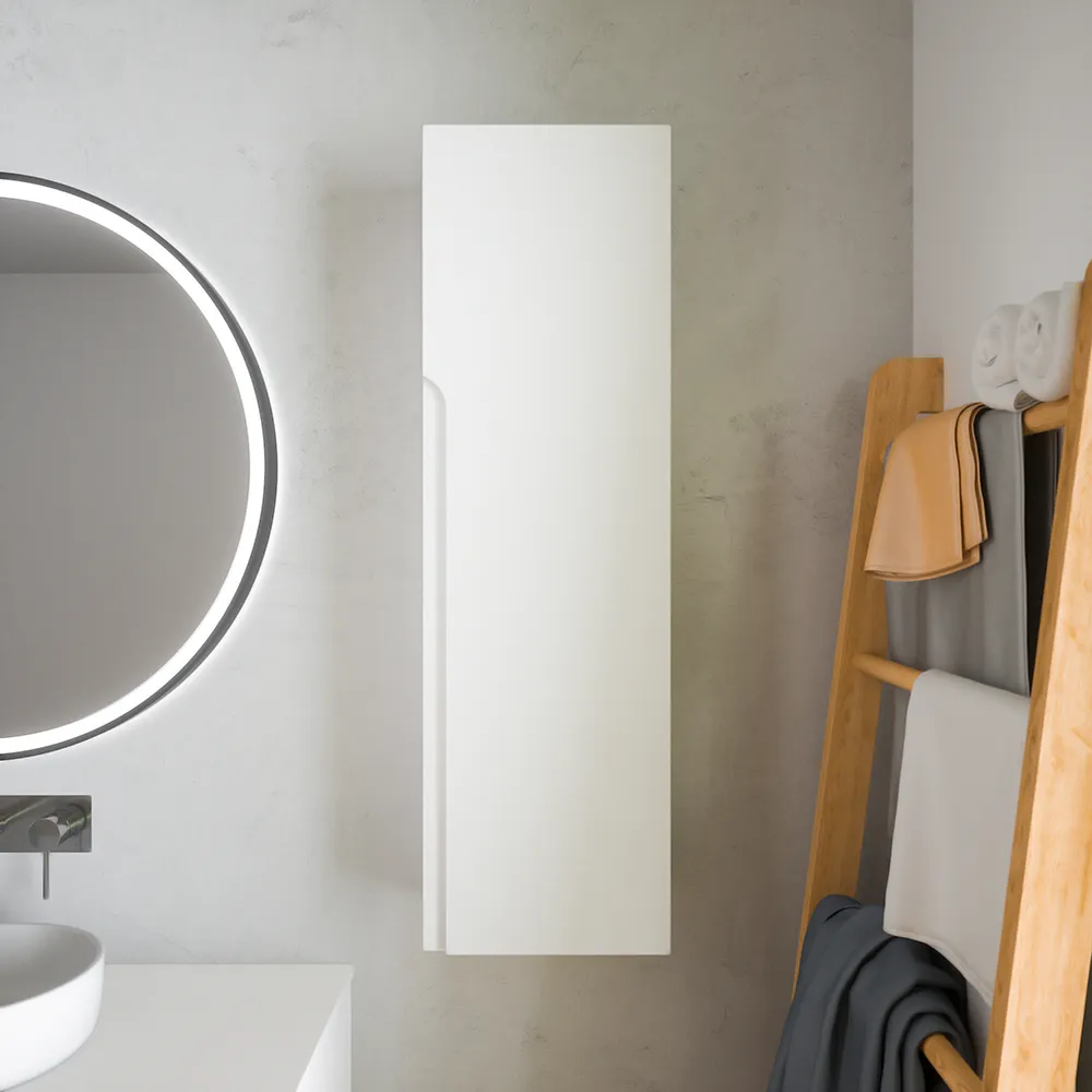 Colonna bagno sospesa altezza 100cm bianco opaco reversibile | Ardenne Colonna bagno sospesa altezza 100cm bianco opaco reversibile | Ardenne