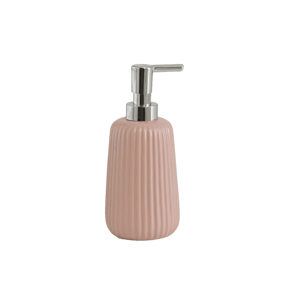 Dispenser dosasapone Gedy in ceramica rosa | Marika