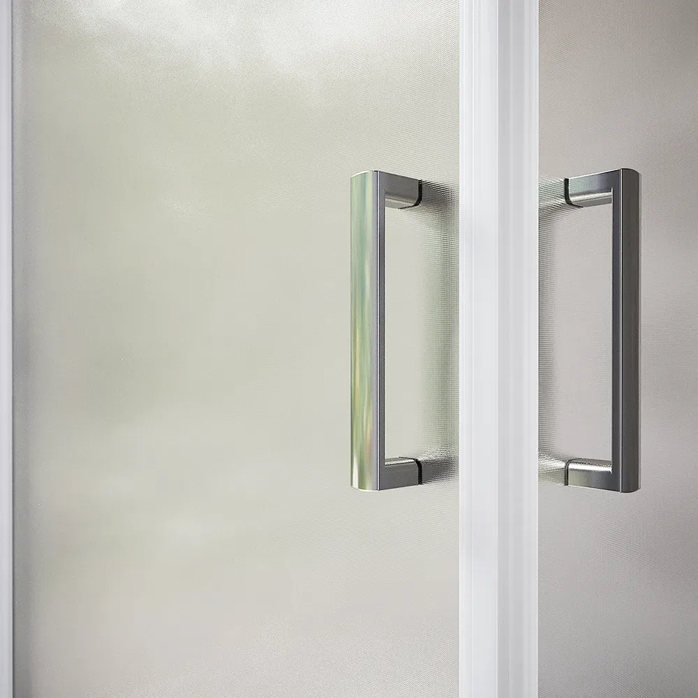 Box doccia 70x90 cm angolare scorrevole vetro stampato 6 mm h185 | Tonga Box doccia 70x90 cm angolare scorrevole vetro stampato 6 mm h185 | Tonga