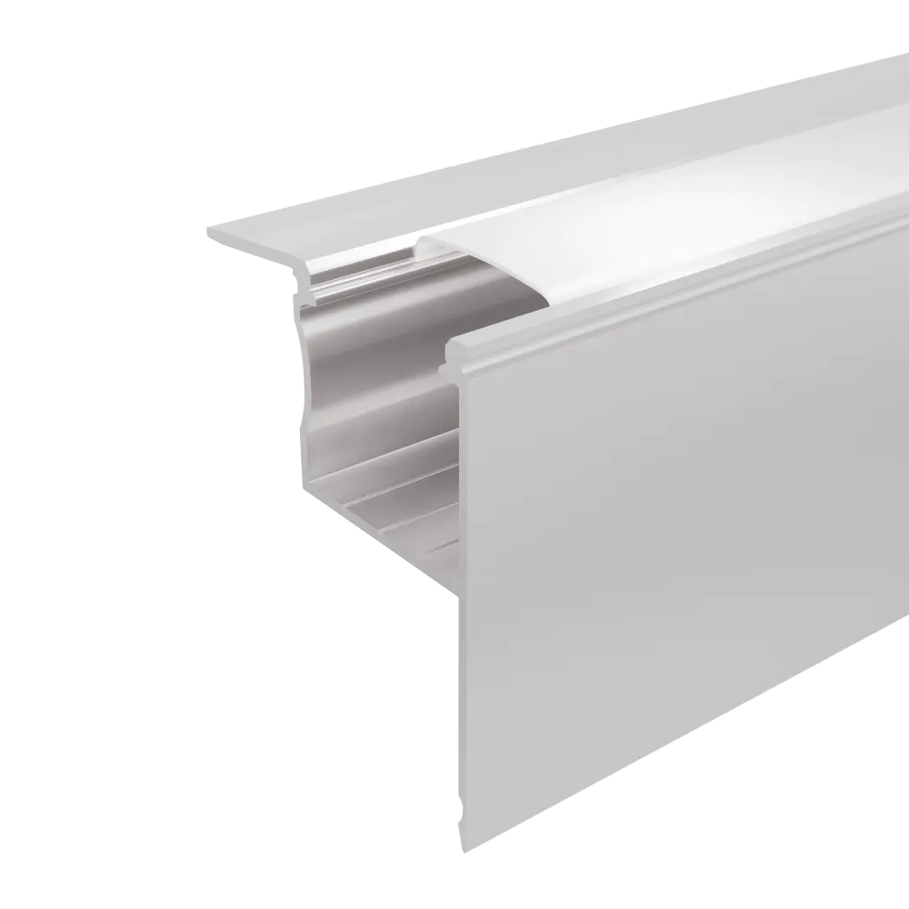 Profilo angolare in alluminio silver da incasso 2mt per cartongesso per striscia led Profilo angolare in alluminio silver da incasso 2mt per cartongesso per striscia led
