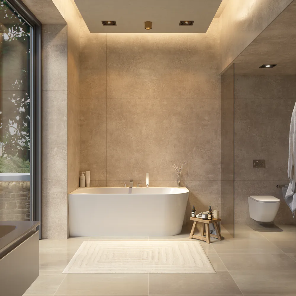 Vasca da bagno a muro 170cm bianco lucido lato sinistro | Charlotte Vasca da bagno a muro 170cm bianco lucido lato sinistro | Charlotte