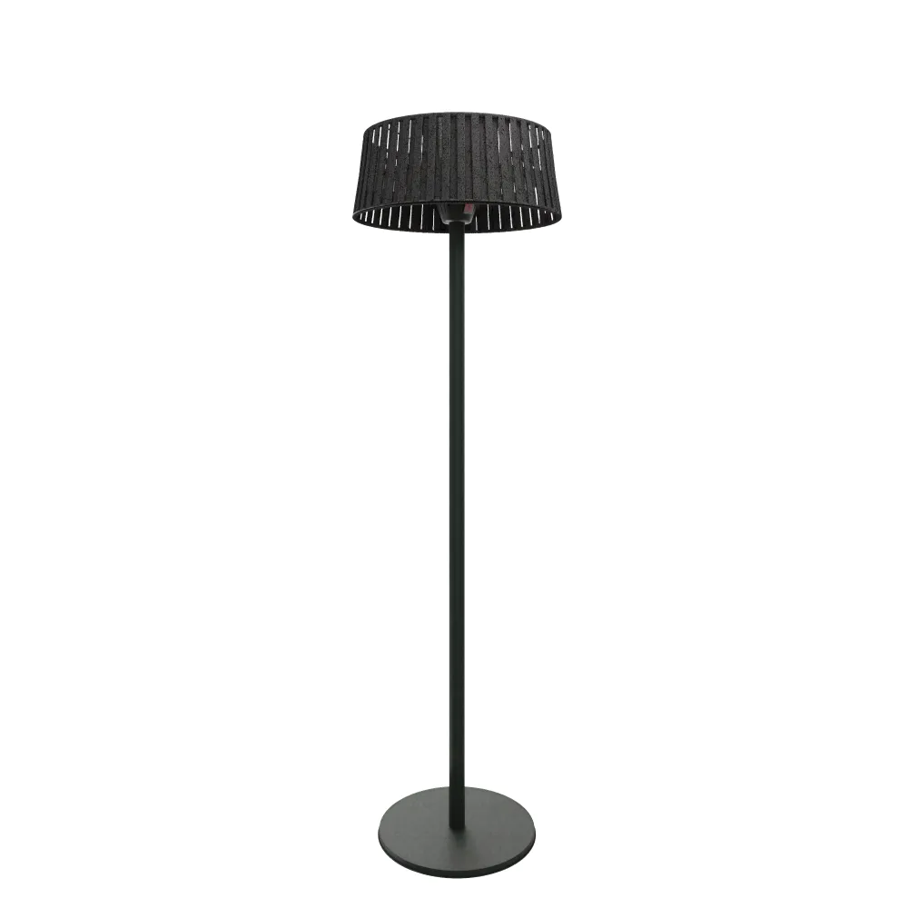 Fungo riscaldante a piantana a doppia lampada alogena 2100W interruttore a bilanciere colore nero | Ignis Fungo riscaldante a piantana a doppia lampada alogena 2100W interruttore a bilanciere colore nero | Ignis