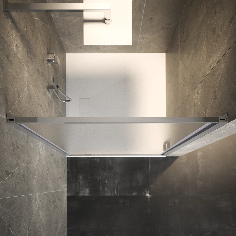 Porta doccia 90cm apertura a battente vetro 6mm opaco | Aruba Porta doccia 90cm apertura a battente vetro 6mm opaco | Aruba