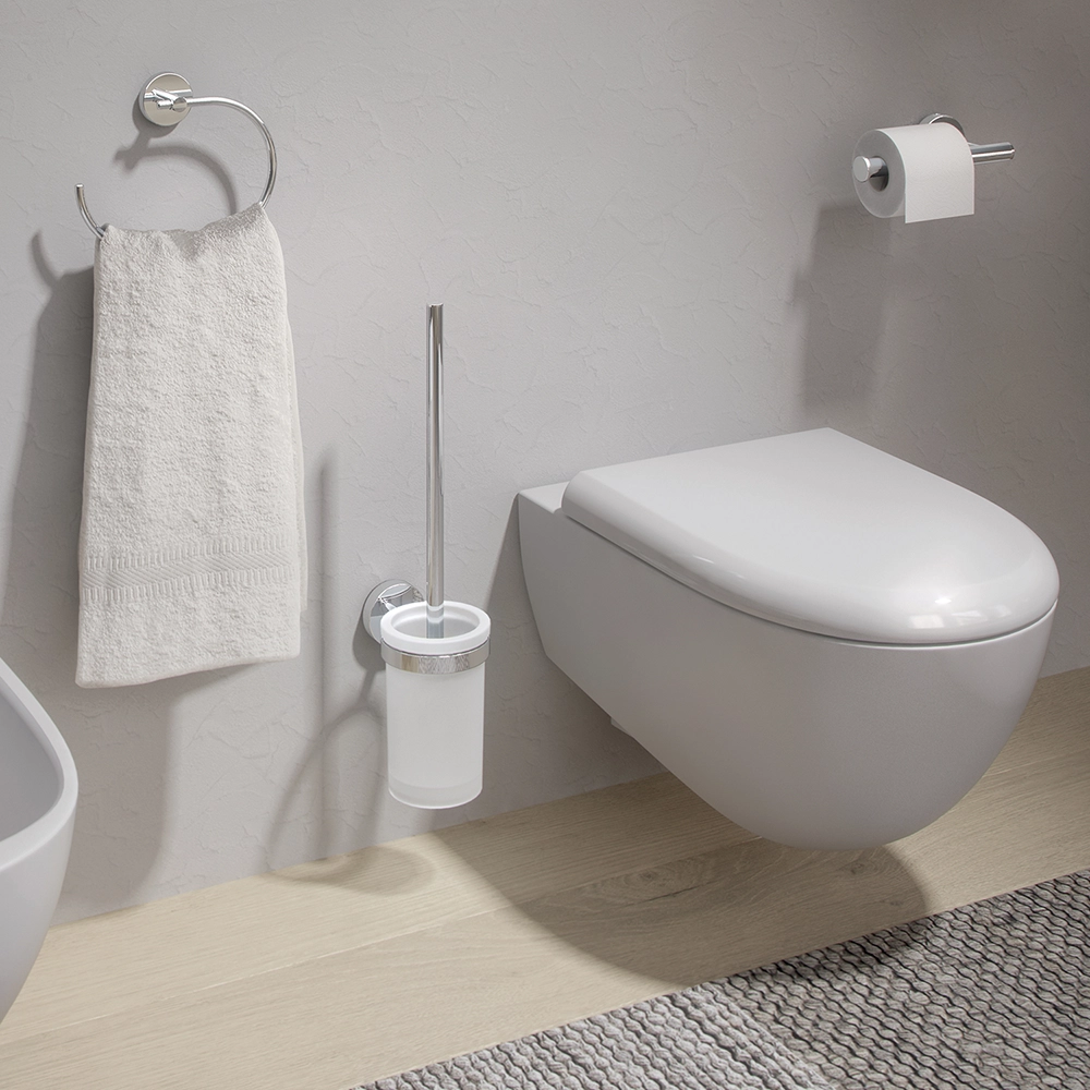 Portarotolo a muro Gedy in acciaio cromato | Eros Portarotolo a muro Gedy in acciaio cromato | Eros