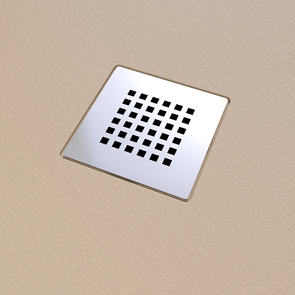 Piatto doccia 90x160cm in marmoresina marrone effetto pietra | Kos Piatto doccia 90x160cm in marmoresina marrone effetto pietra | Kos