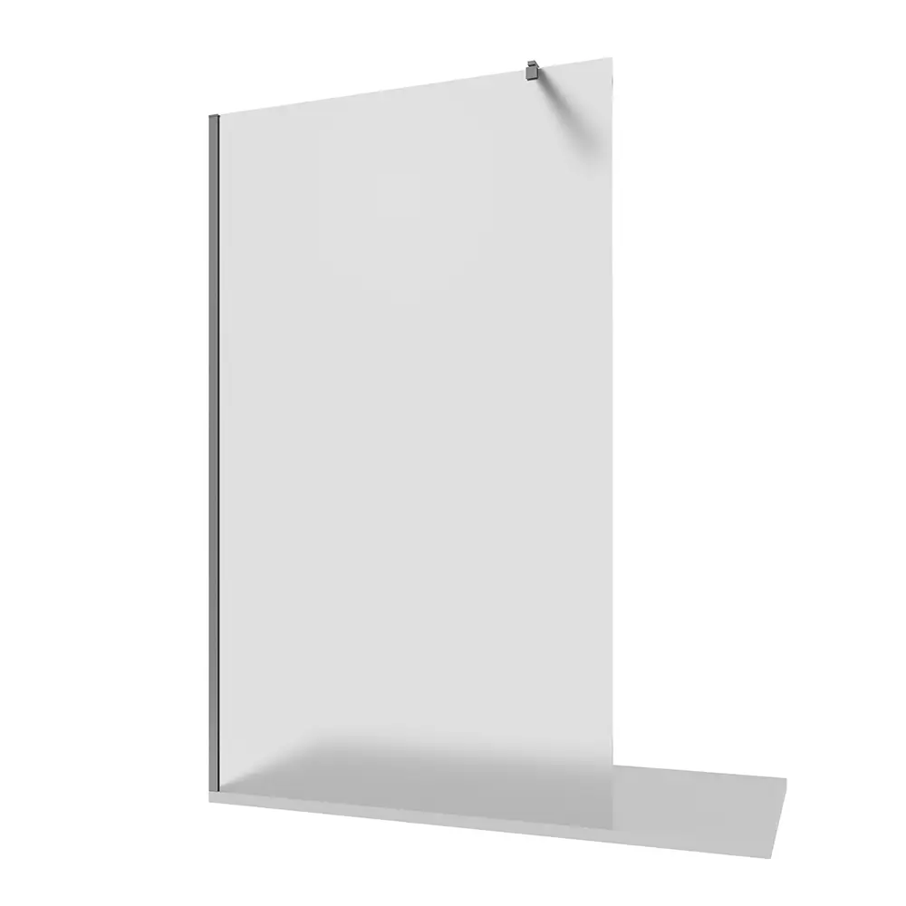 Doccia walk-in 150cm vetro temperato anticalcare 10mm opaco profili cromati | Naxos Doccia walk-in 150cm vetro temperato anticalcare 10mm opaco profili cromati | Naxos