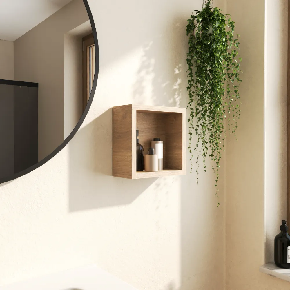 Pensile sospeso a giorno 25x25 cm rovere chiaro | Berg