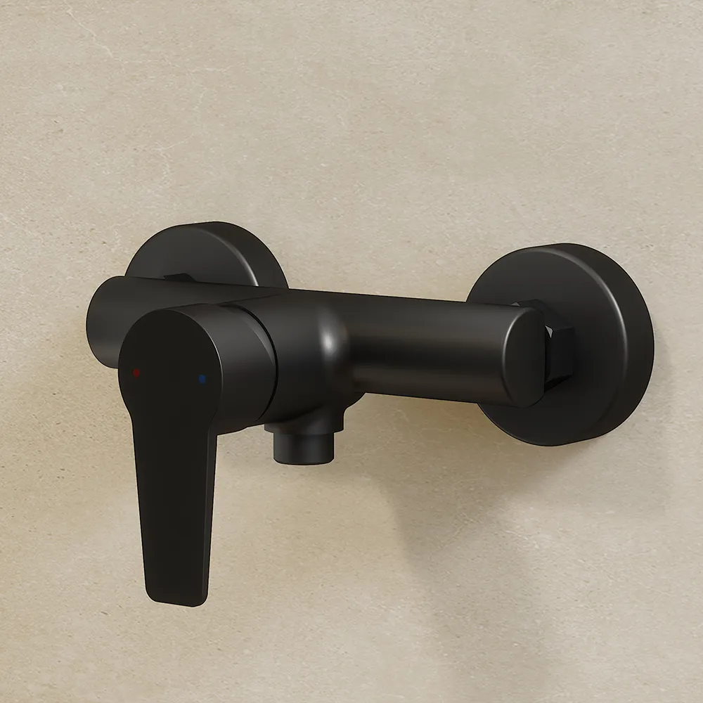 Miscelatore esterno doccia a muro nero opaco | Jane Miscelatore esterno doccia a muro nero opaco | Jane
