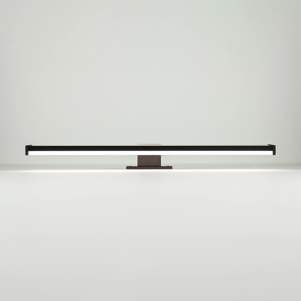 Applique led universale 40 cm per specchi in alluminio nero opaco Applique led universale 40 cm per specchi in alluminio nero opaco