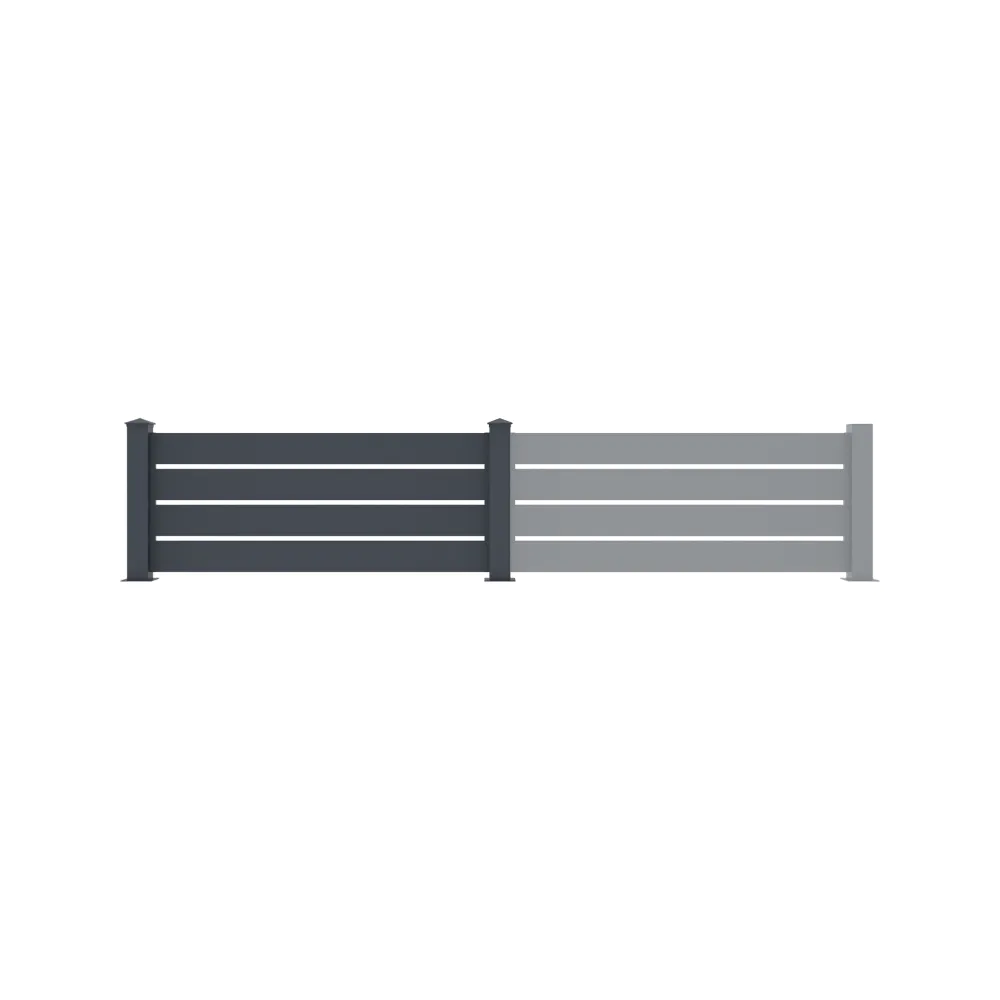 Kit estensione per recinzione grigio freddo 178x80cm per mod. FC-GT08-CG