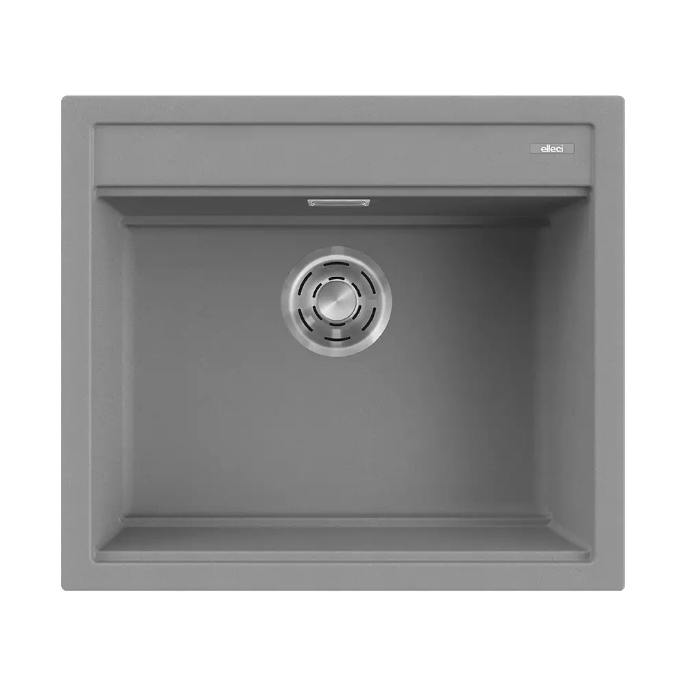 Elleci lavello da cucina 1 vasca 57x51cm in granitek cemento installazione sopratop | Best 105 Elleci lavello da cucina 1 vasca 57x51cm in granitek cemento installazione sopratop | Best 105