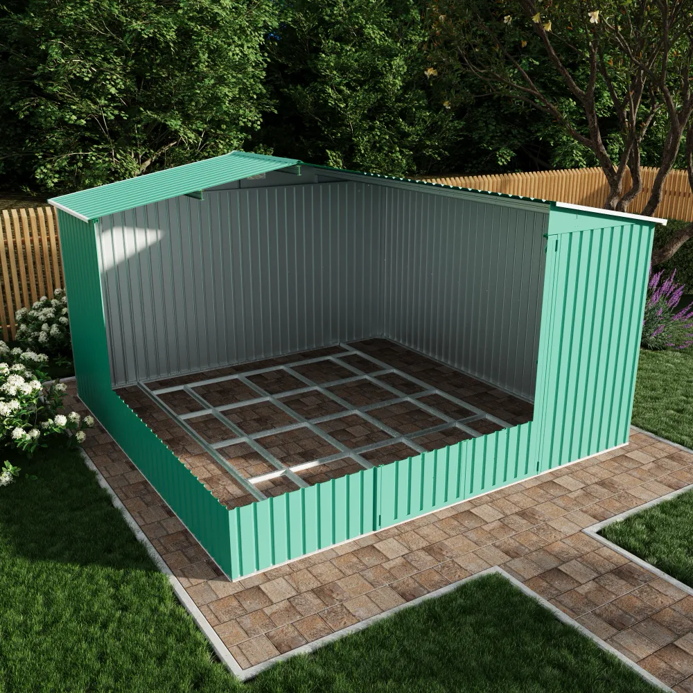 Fondamenta per pavimentazione per casetta in acciaio zincato mod. GS06 Fondamenta per pavimentazione per casetta in acciaio zincato mod. GS06