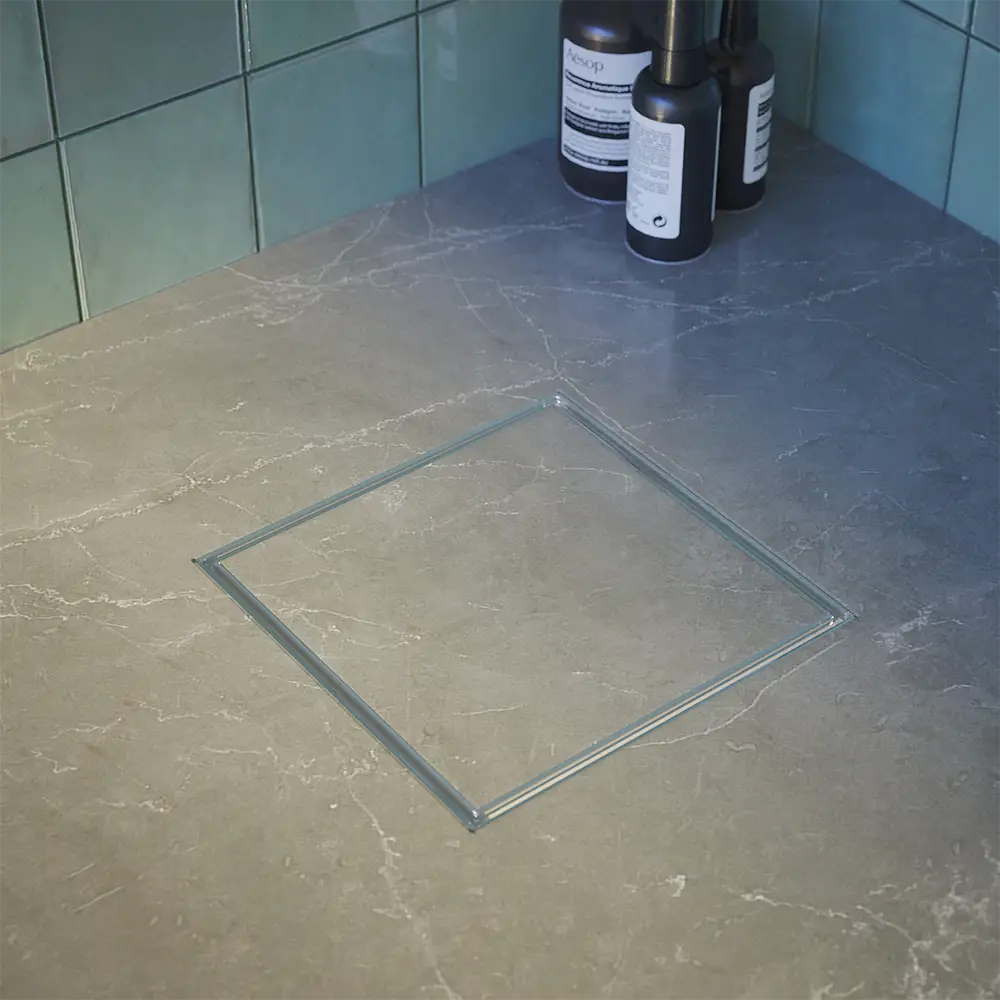 Canalina di scarico quadrata a doppia installazione 15cm Canalina di scarico quadrata a doppia installazione 15cm