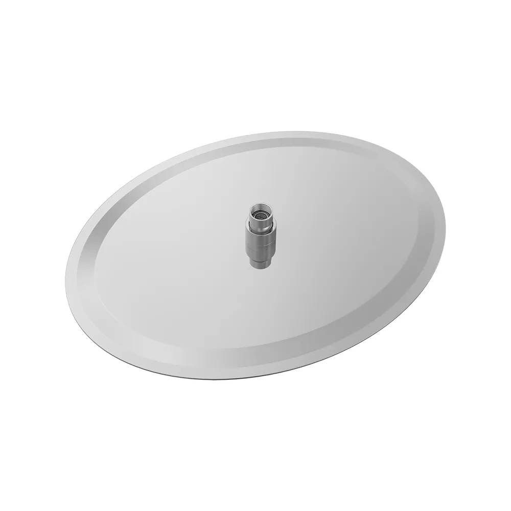 Soffione doccia ovale 40x30cm in acciaio inox cromato orientabile Soffione doccia ovale 40x30cm in acciaio inox cromato orientabile