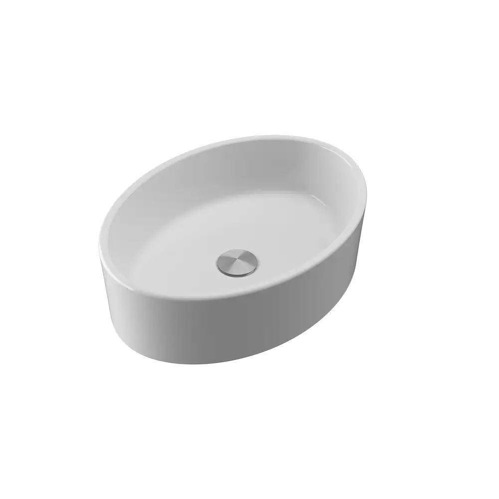 Lavabo da appoggio ovale 51,5x41x14 cm Bianco Lavabo da appoggio ovale 51,5x41x14 cm Bianco