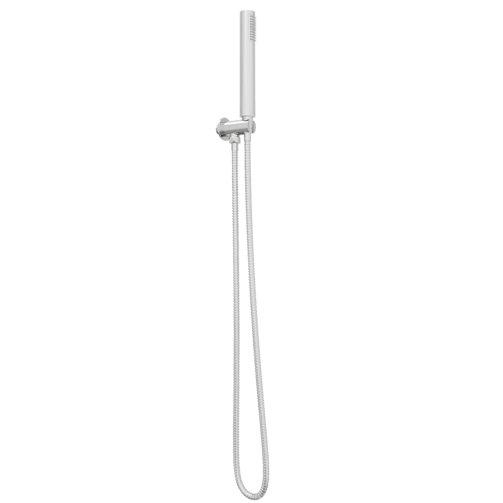 Kit doccia tondo cromato con doccino presa acqua e flessibile Kit doccia tondo cromato con doccino presa acqua e flessibile