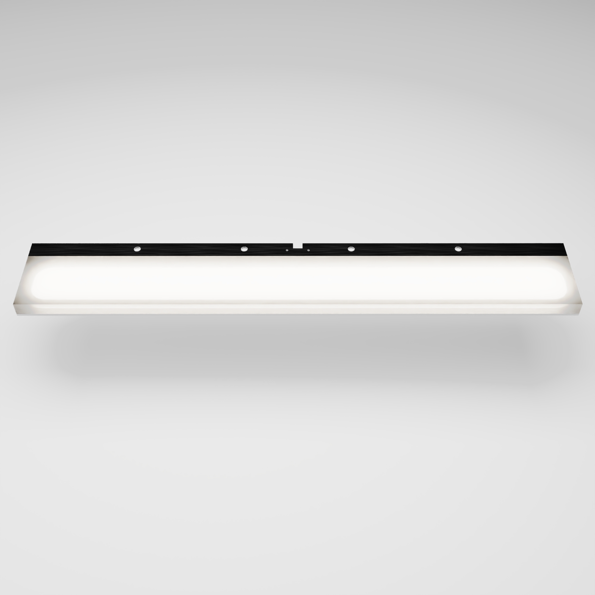 Applique led universale 30cm in alluminio nero | Wezen