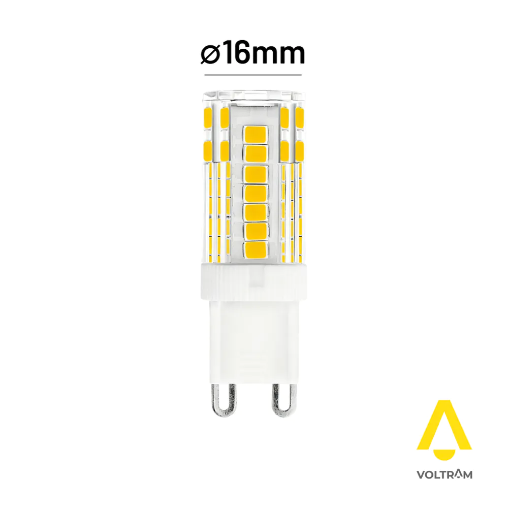 Lampadina LED G9 4W 440LM in ceramica IP20 CRI>80 bianco caldo 3000K