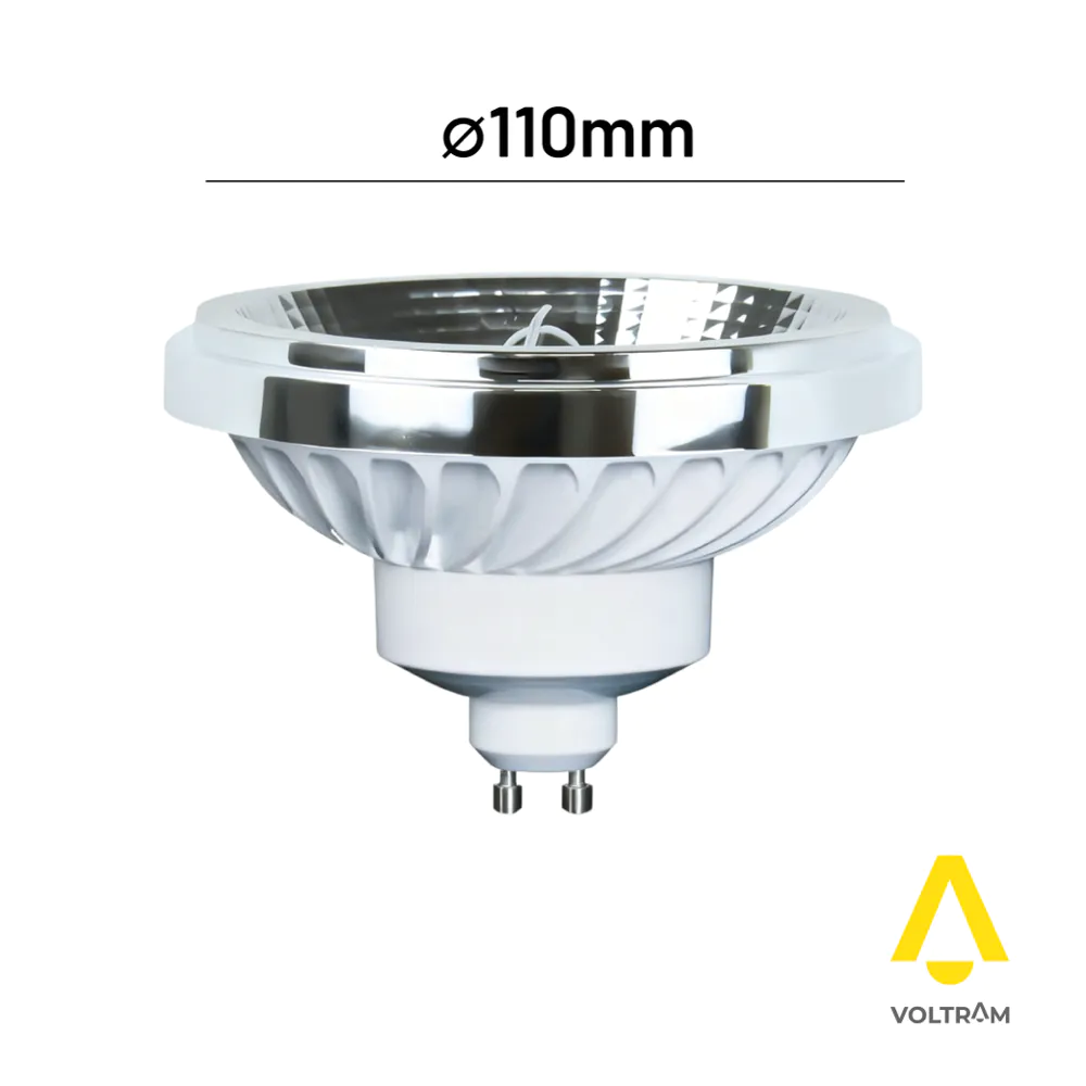 Lampadina LED AR111 bianco 15W 1425LM 45° IP20 CRI>80 bianco naturale 4000K Lampadina LED AR111 bianco 15W 1425LM 45° IP20 CRI>80 bianco naturale 4000K