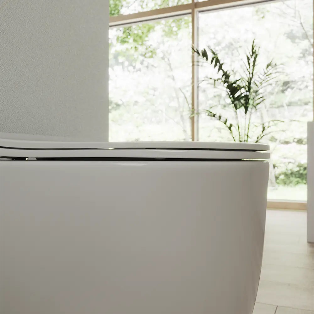 Dettaglio dello stile e del design del vaso wc mod. Praga Dettaglio dello stile e del design del vaso wc mod. Praga