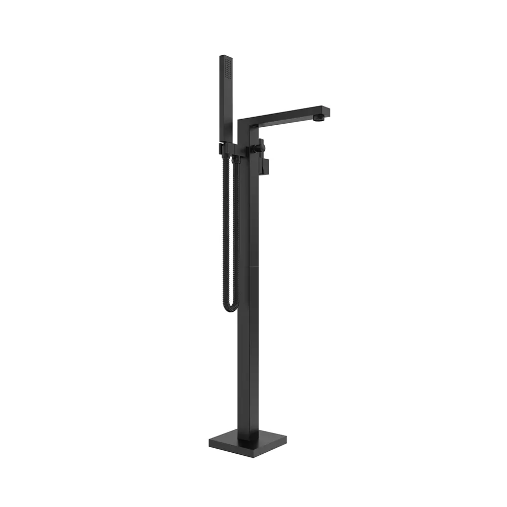 Rubinetteria squadrata per vasca freestanding finitura nera opaca | Grace Rubinetteria squadrata per vasca freestanding finitura nera opaca | Grace