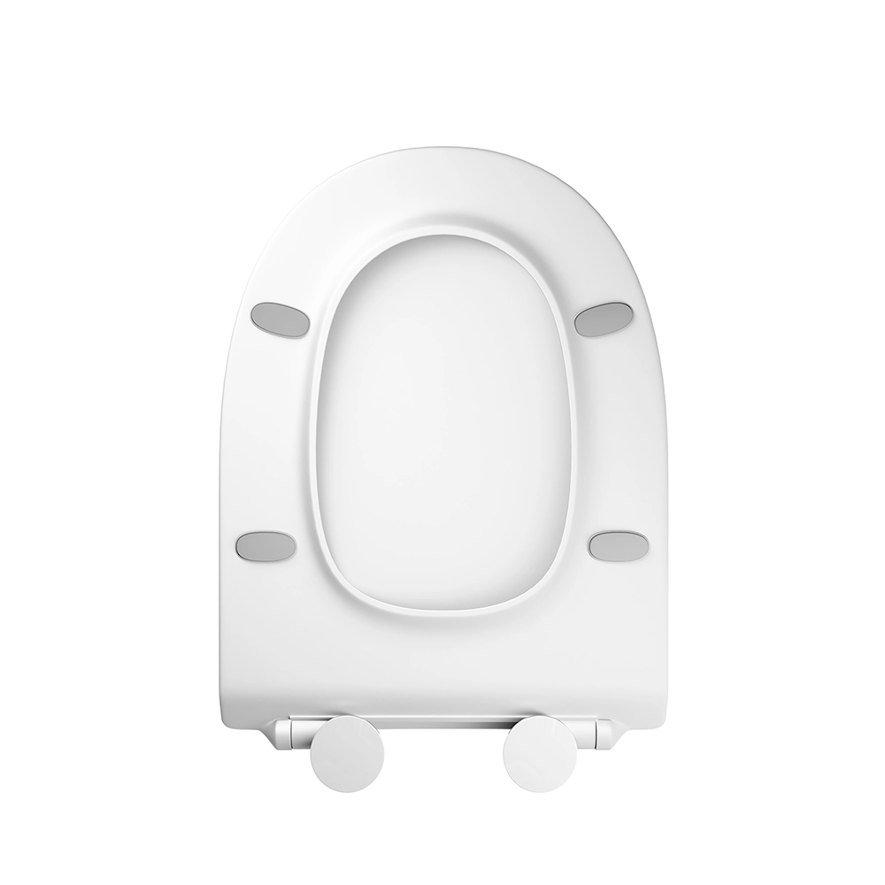 Sedile slim bianco lucido soft-close per vaso filomuro modello Roma Sedile slim bianco lucido soft-close per vaso filomuro modello Roma