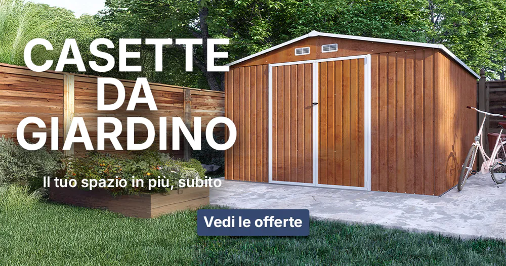 Offerta Settembre 2025 Parama Giardino - Casette da giardino fino a 21mq