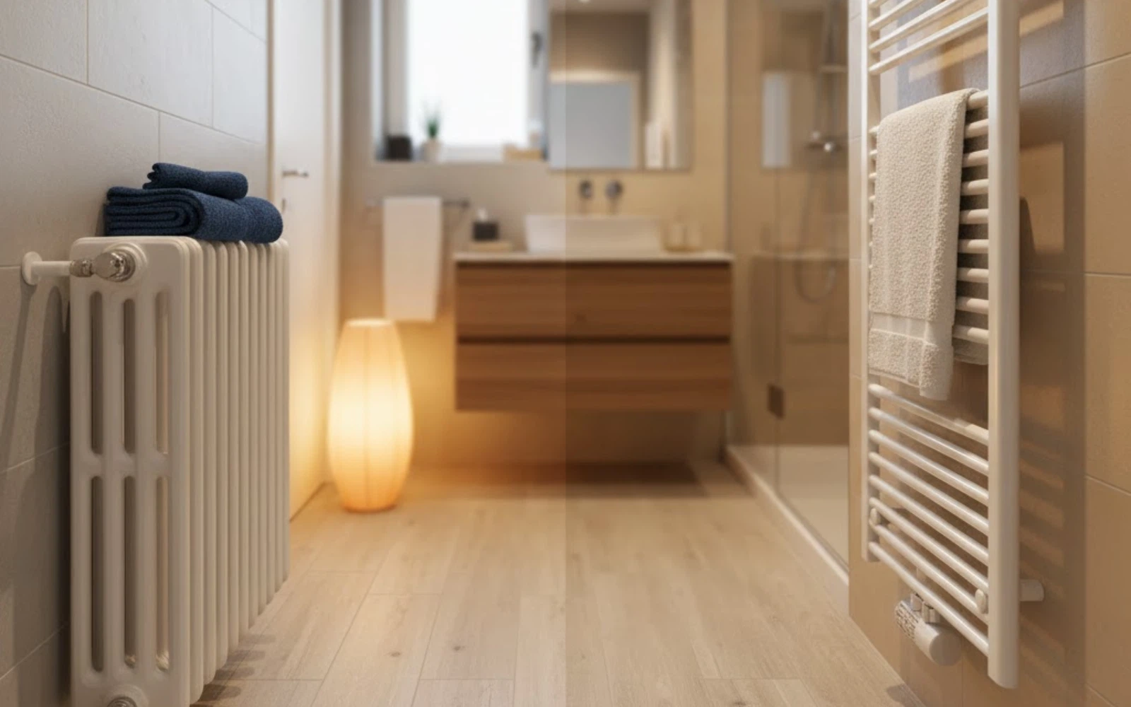 come-riscaldare-il-bagno-con termosifone-o-scaldasalviette