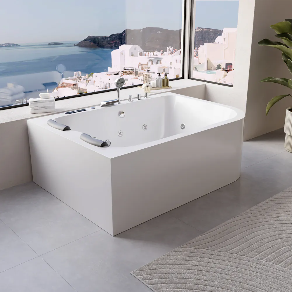 Vasca idromassaggio angolare 170x120 cm da interno lato sinistro con riscaldamento e getti aria | Infinity Vasca idromassaggio angolare 170x120 cm da interno lato sinistro con riscaldamento e getti aria | Infinity