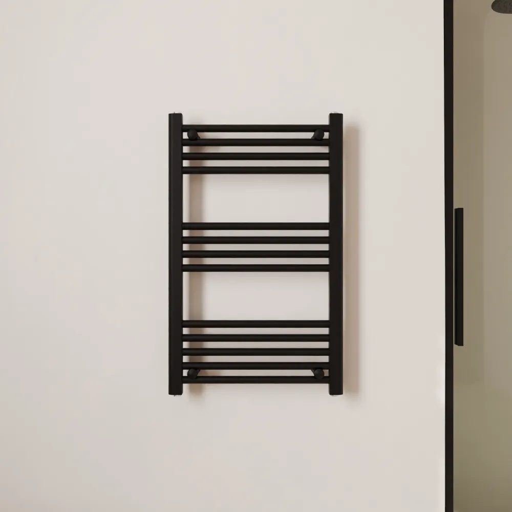 Termoarredo idraulico 800x500 nero opaco interasse 450 | Polaris