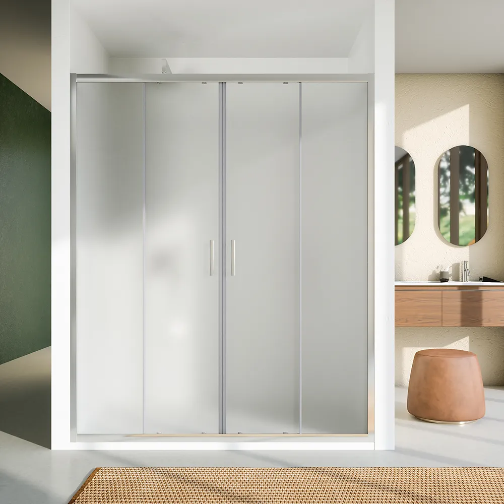 Porta doccia 150 cm due ante scorrevoli vetro 6mm opaco | Sardinia Porta doccia 150 cm due ante scorrevoli vetro 6mm opaco | Sardinia
