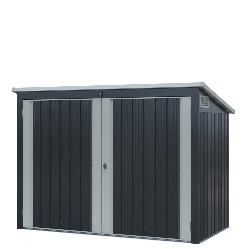 Copribidoni in acciaio zincato antracite 1,01x1,90xh1,34 m - 1,9 mq - 47 kg